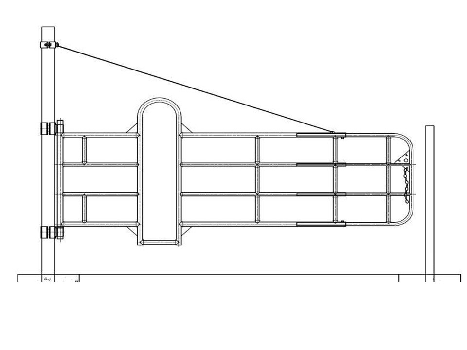 Hot-Dip Galvanized Cattle Barn Gate suppliers