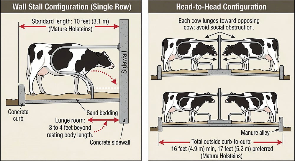 Wall Stall and Head-to-Head onfiguration Wall Stall and Head-to-Head onfiguration