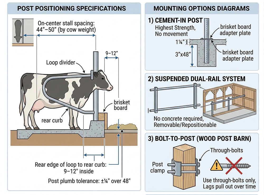 Mark and Set Divider Posts Mark and Set Divider Posts
