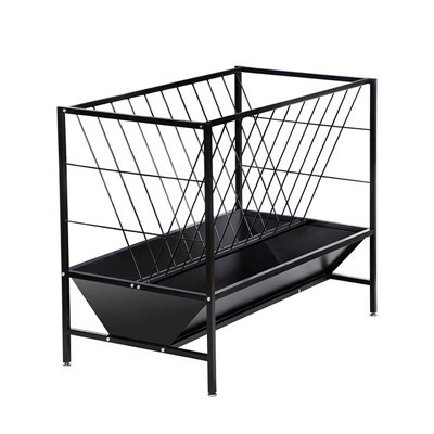 Metal Horse Feeder with 24-Gallon Feed Trough