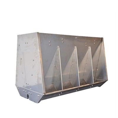 Stainless Steel Double Sided Pig Feeder